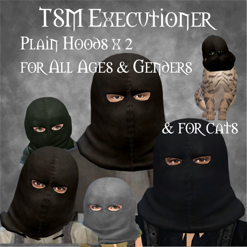 TSM Executioner Plain Hoods x 2 for All Ages & Genders logo