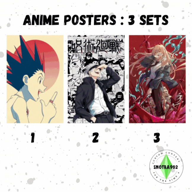 Anime Posters : 3 sets logo