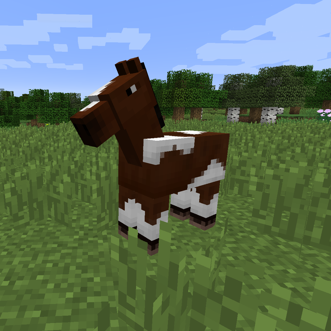 Minecraft Horse Feeding