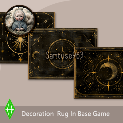 HQ Celestial Rectangular Dance Rug #1 Samtuse963 logo