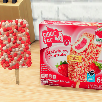 Strawberry Shortcake Ice Cream Bars Custom Food
