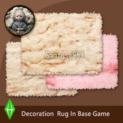 HQ Pastel Fluffy Rectangular Dance Rug #5 Samtuse963 logo