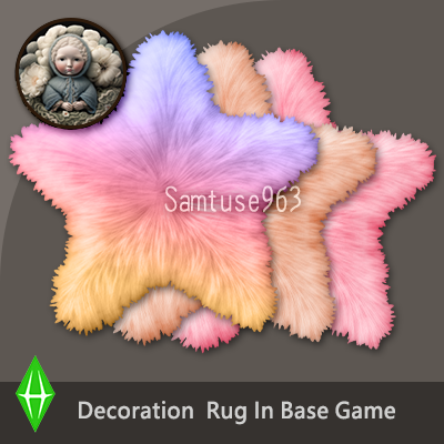 Pastel Fluffy Star Dance Rug #1 Samtuse963 logo