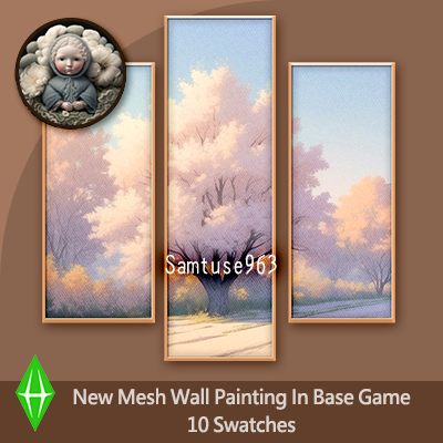 HQ Tranquil Landscape Triptych #2 Sellable Extra B Samtuse963 logo