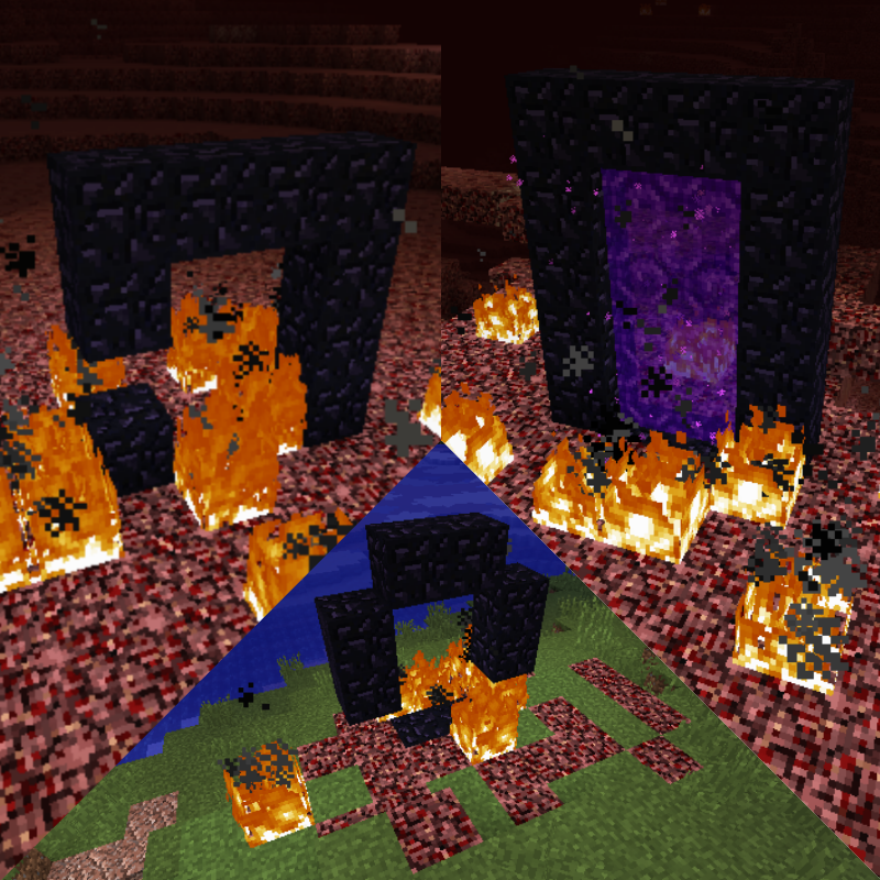 Overview Natural Nether Portals Mods Projects