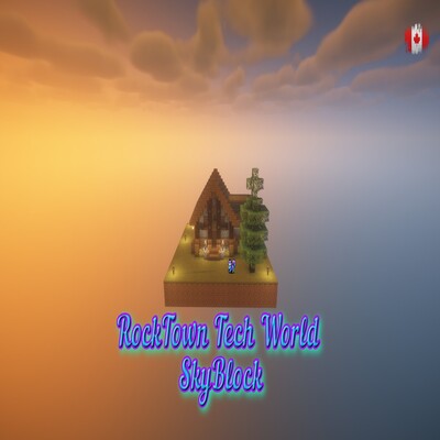 RockTown Tech World Sky Block logo