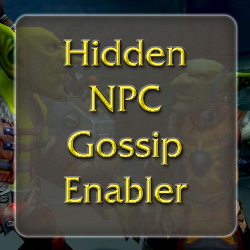 Hidden NPC Gossip Enabler addon image logo