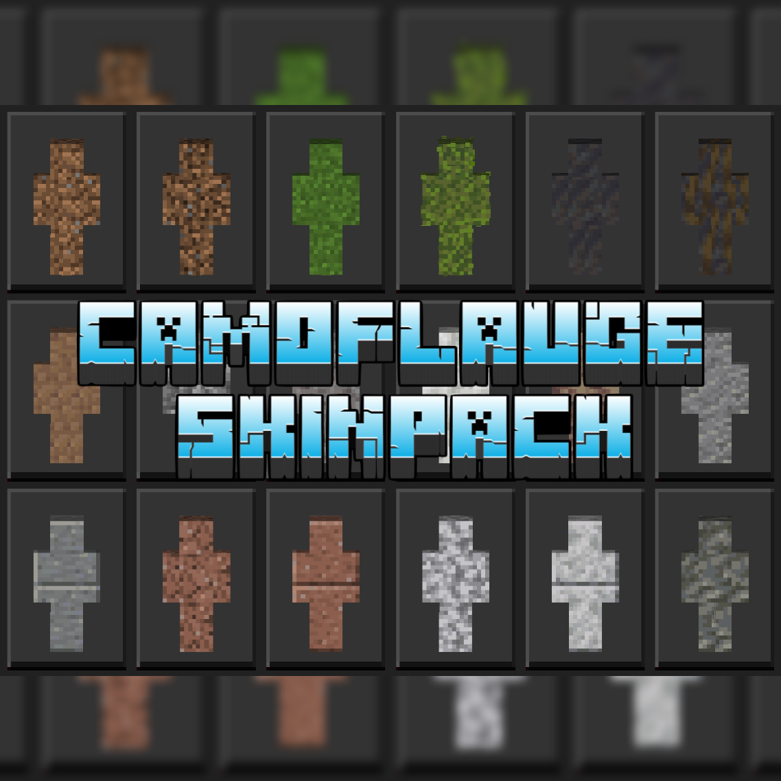 Camouflage and Trolling Skinpack (250+ Skins) logo