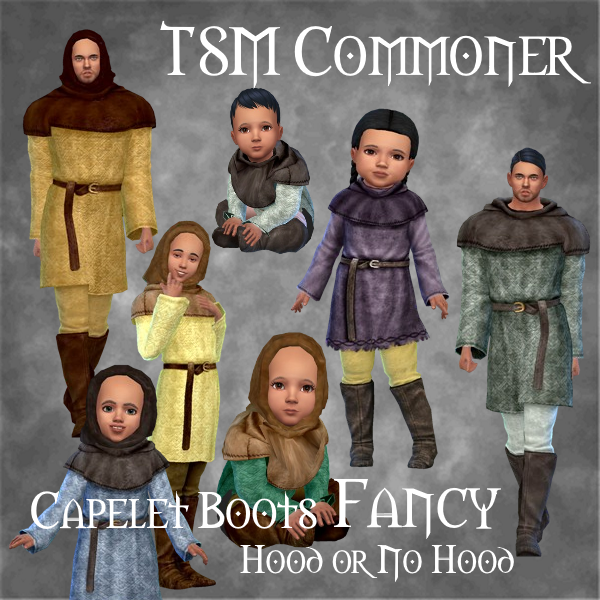 TSM Commoner Capelet Boots Fancy logo
