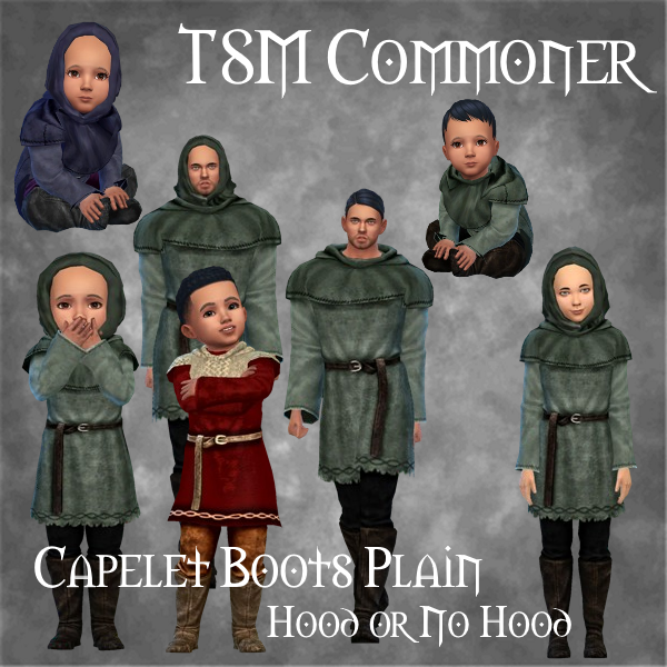 TSM Commoner Capelet Boots Plain logo