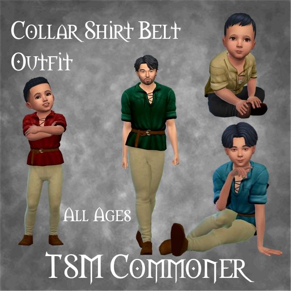 TSM Commoner Collar Shirt Belt Outfit logo