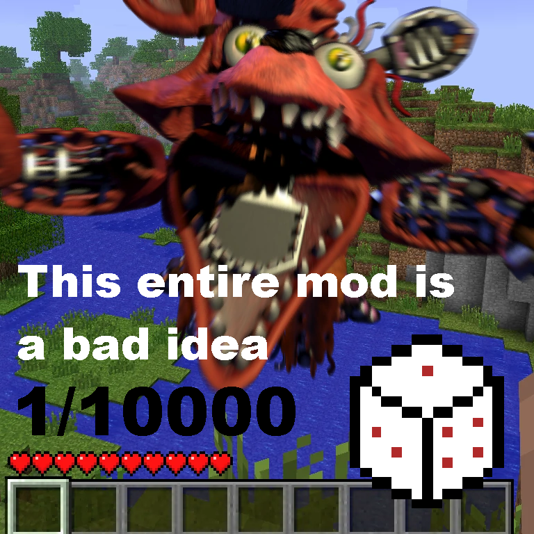 [1/10000] chance of being jumpscared every second!!! logo