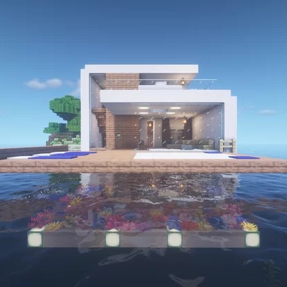 Floating Modern House logo