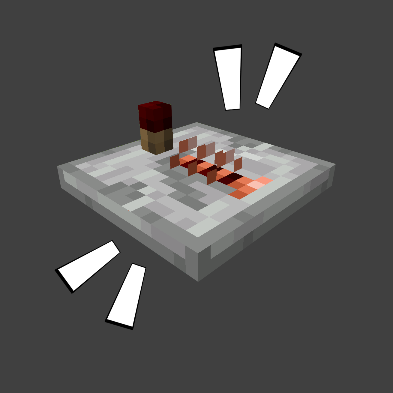 Instant no-delay Redstone logo