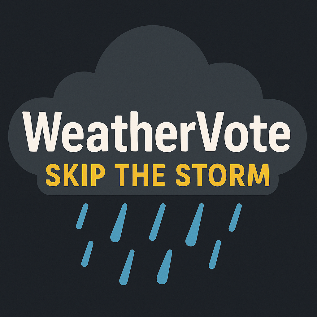 ☁️ WeatherVote – Skip the Storm ☀️ logo