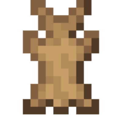 Leather to rabbit hide
