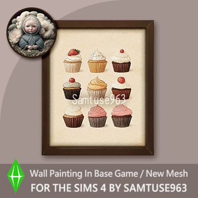 Cupcake Sale Poster Frame #2 Samtuse963 logo