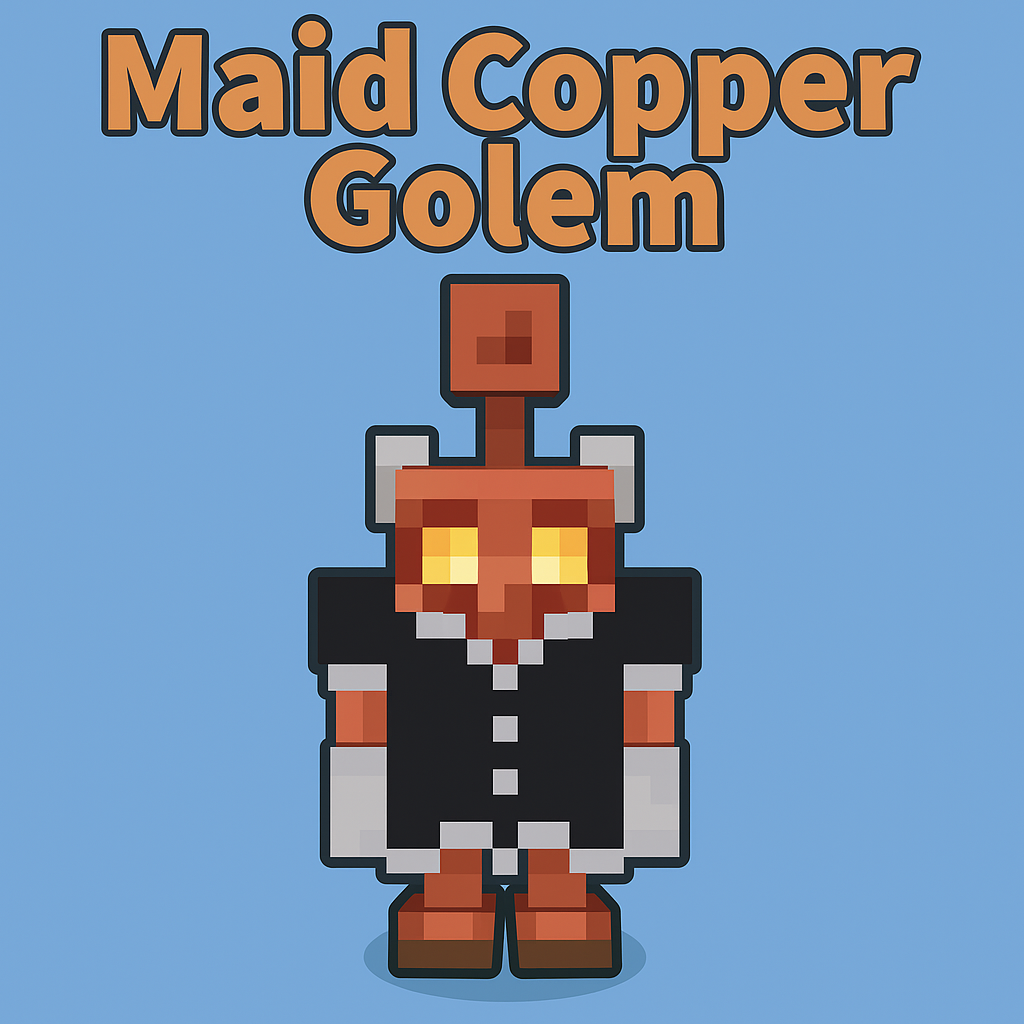 Maid copper golem
