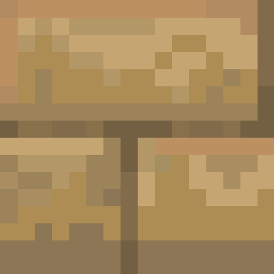 Wood and sand bricks