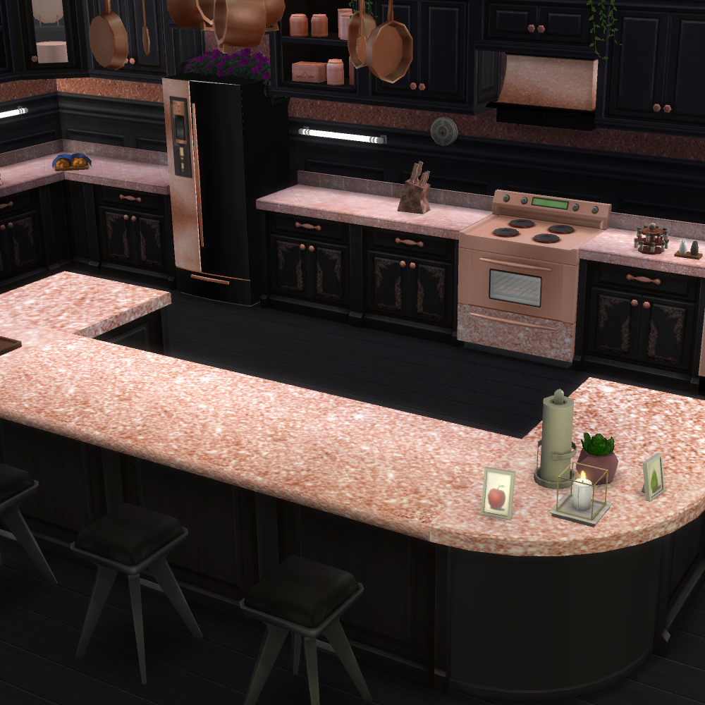 Rose Gold Gliter counter tops logo