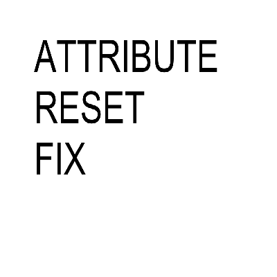 Attribute Reset Fix Forge logo