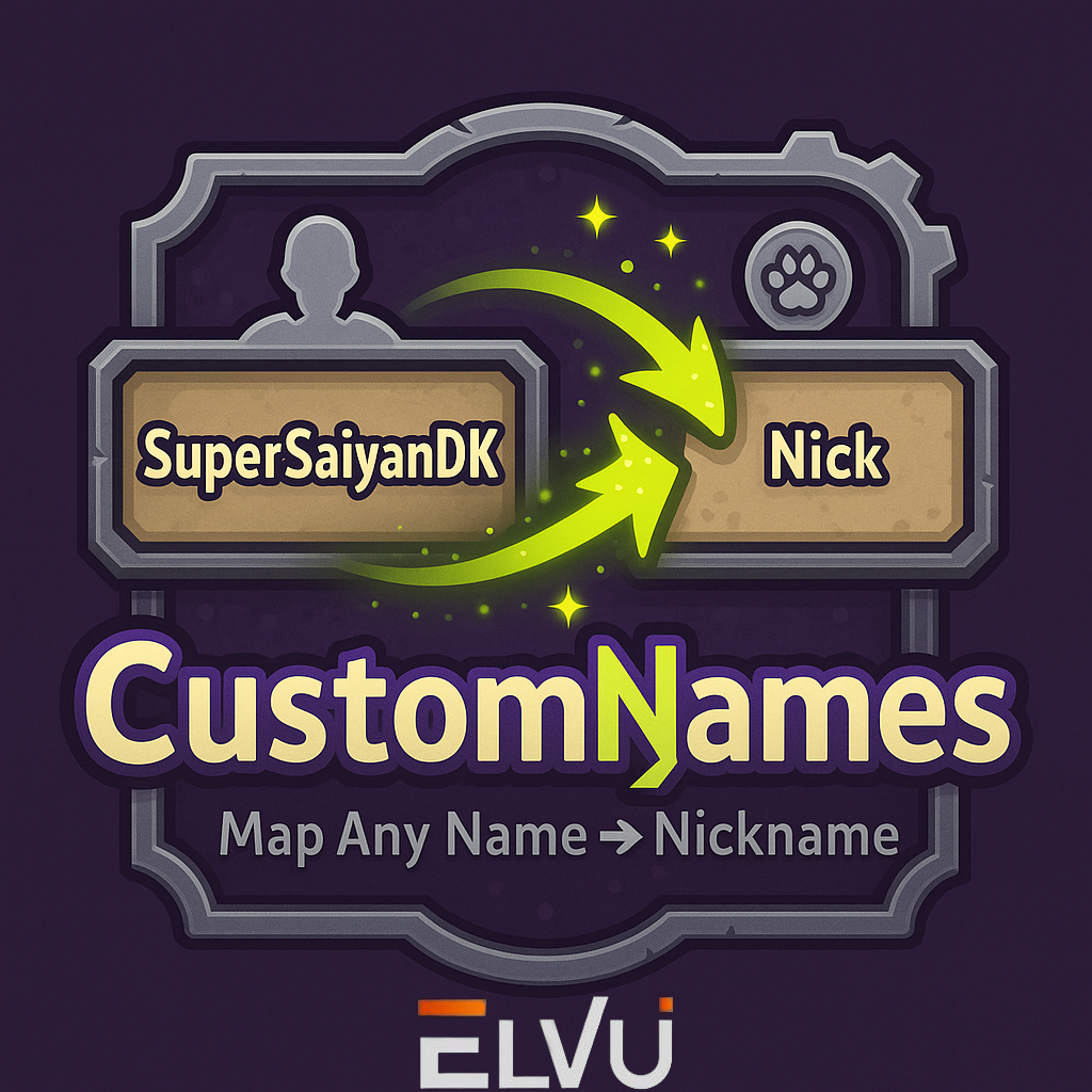 CustomNames_ElvUI addon image logo