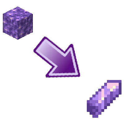 Unpackable Amethyst Blocks