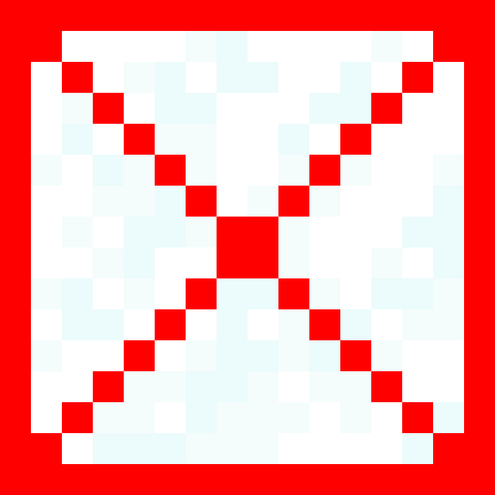 red powderd snow border