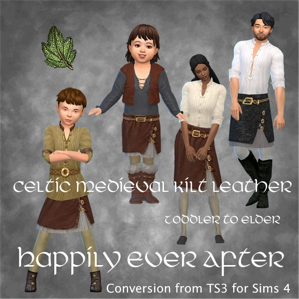 Happily Ever After - Celtic Medieval Kilt Leather Buckles logo