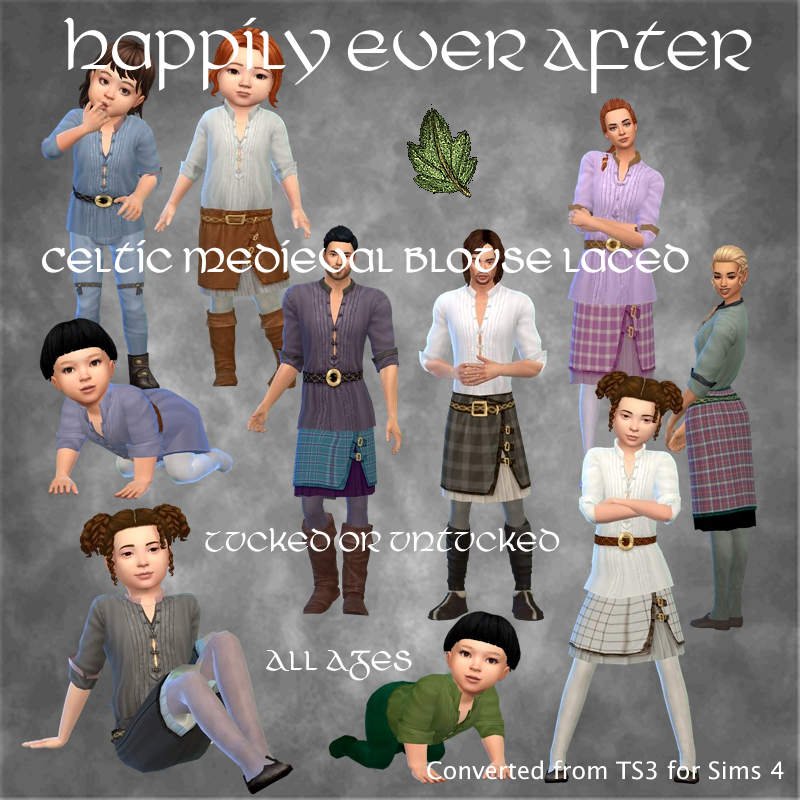 Happily Ever After - Celtic Medieval Blouse Laced for All Ages logo
