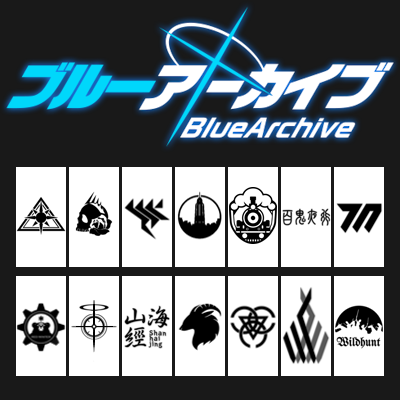 Blue Archive School Banners