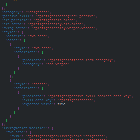 Epic Fight - EDP (Extended Datapacks)