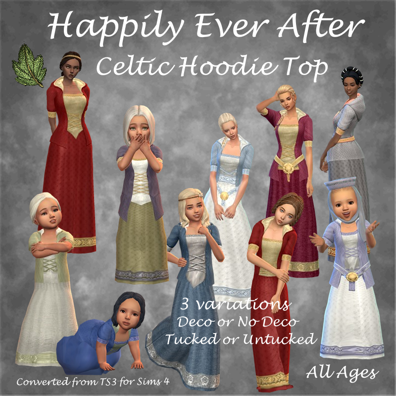 Happily Ever After - Celtic Medieval Hoodie Top logo