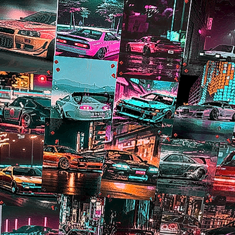 Car Enthusiast Poster Set - JDM logo