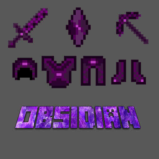 Obsidian Items: Tools and Armor logo