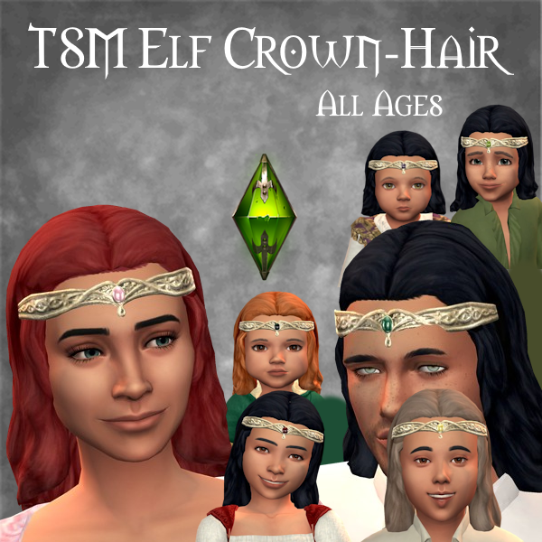 TSM Elf Crown with Hair logo