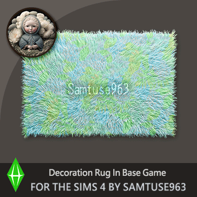 Pastel Fluffy Rectangular Dance Rug #6 Samtuse963 logo