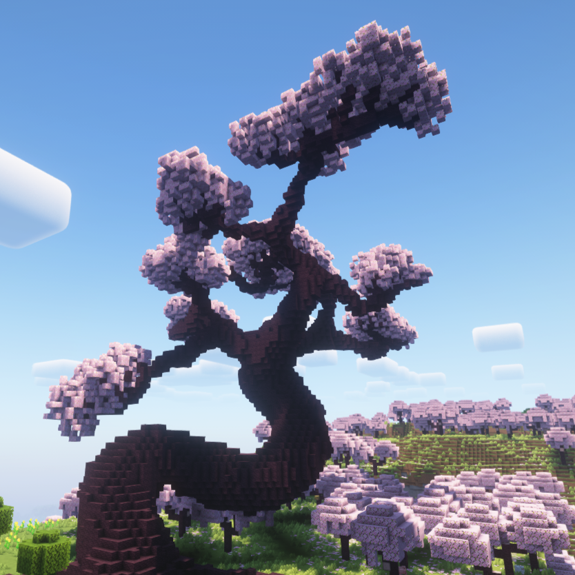 Giant Cherry Blossom Bonsai Tree logo