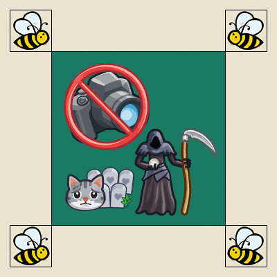 No Focus Camera on Cat Death logo