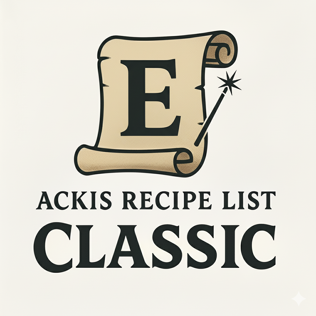 Ackis Recipe List Classic: Enchanting addon image logo