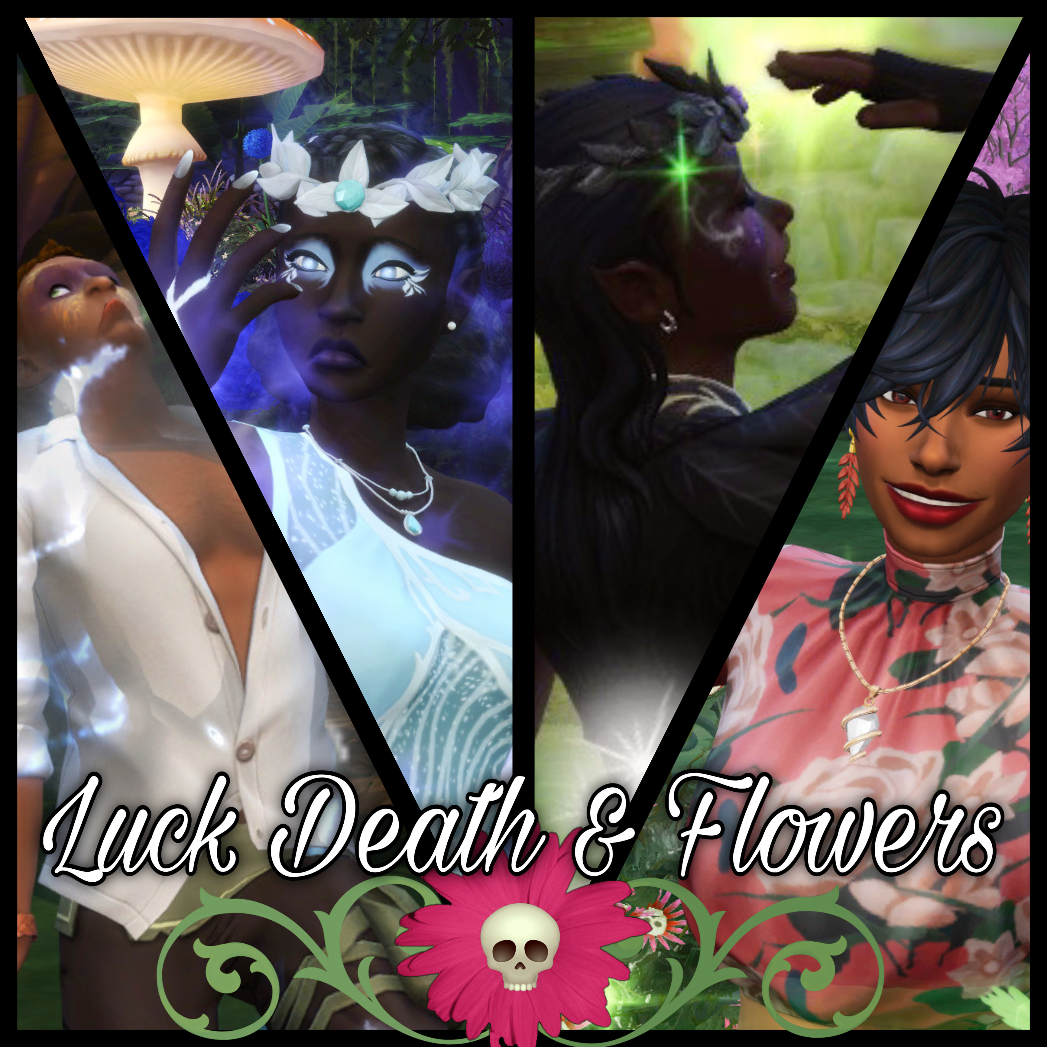 Luck, Death & Flowers logo