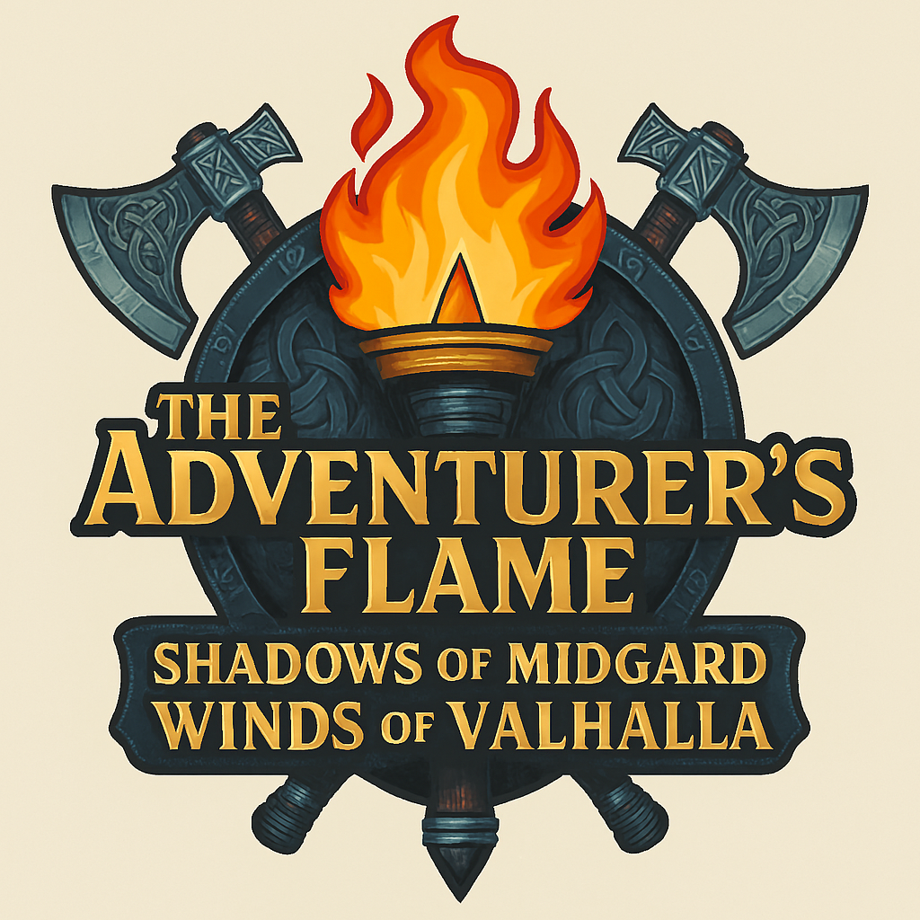 The Adventure Flame Winds of Vahalla logo