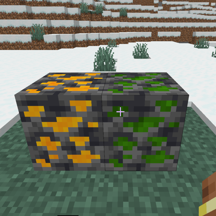 Blaze Powder Ore and Ender Pearl Ore logo