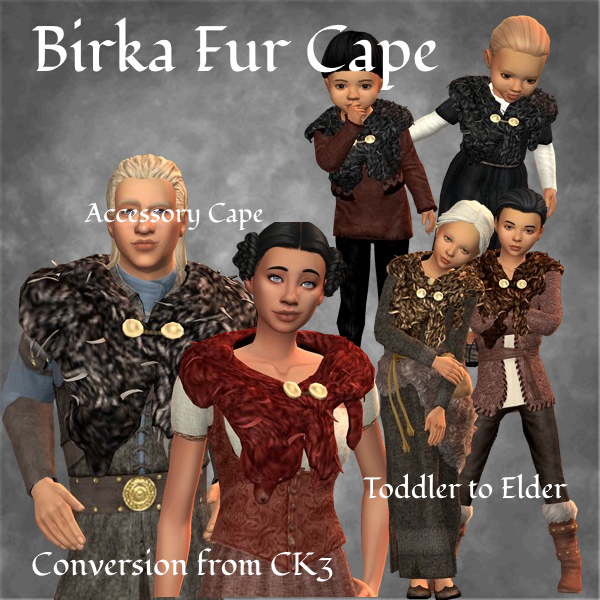 CK3 Norse Birka Fur Cape Accessory logo