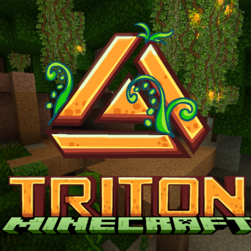 Triton With Ferns Bedrock 128x logo