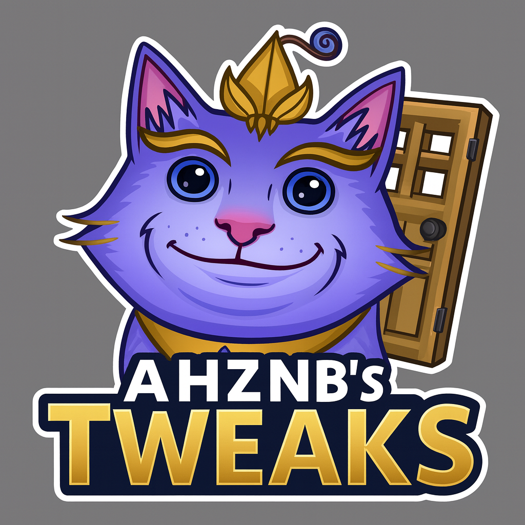 AHZNB's Tweaks