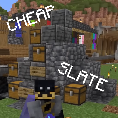 Cheapslate - Instant mine deepslate with a Netherite Pickaxe! logo