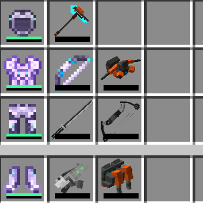 Mekanism + Mekanism:Weapons Enchantable Items logo
