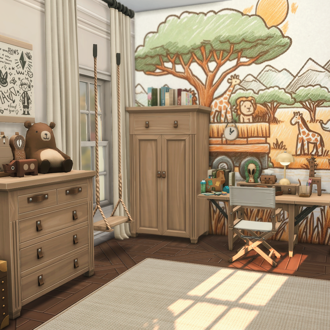 Neutral Safari Kids bedroom logo