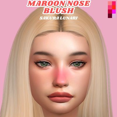 Maroon Nose Blush logo